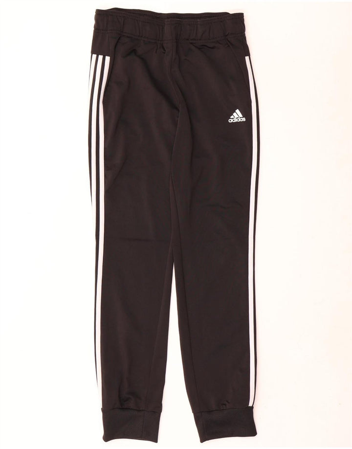 Adidas Womens Tracksuit Calças Joggers UK 8/10 Pequeno Poliéster Preto