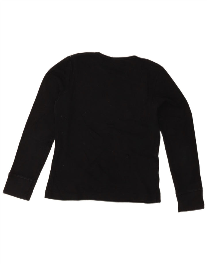 LEE moletom feminino jumper UK 18 XL algodão preto