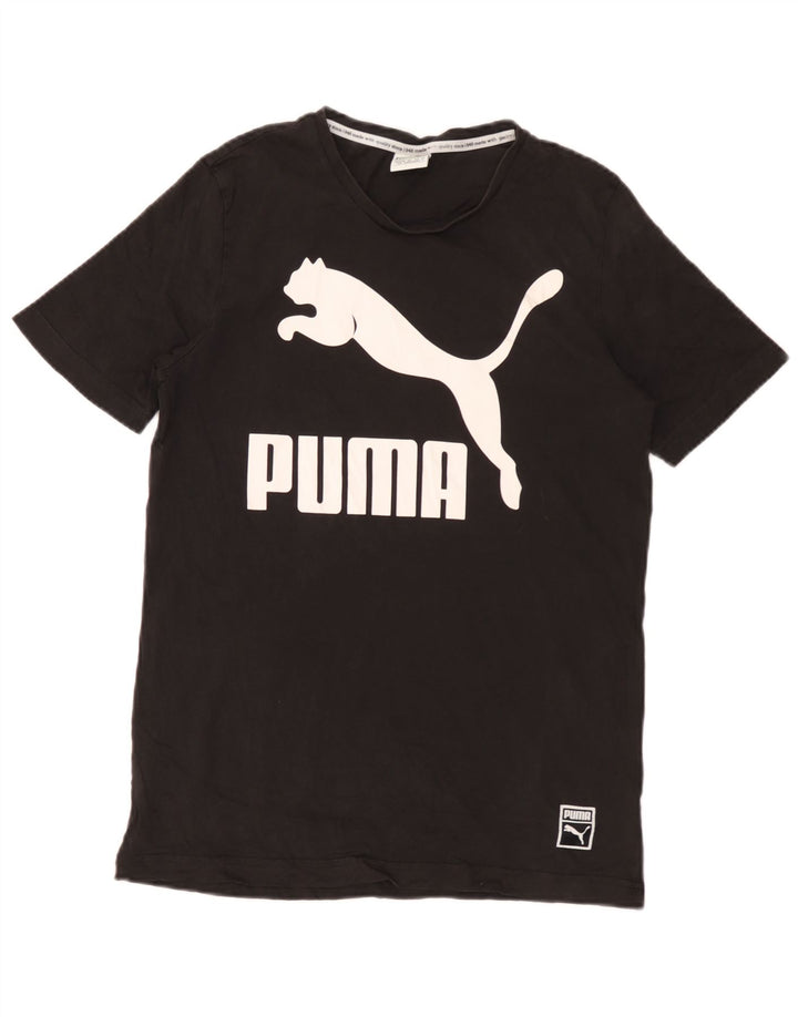 Puma Camiseta Masculina Graphic Top Pequeno Preto