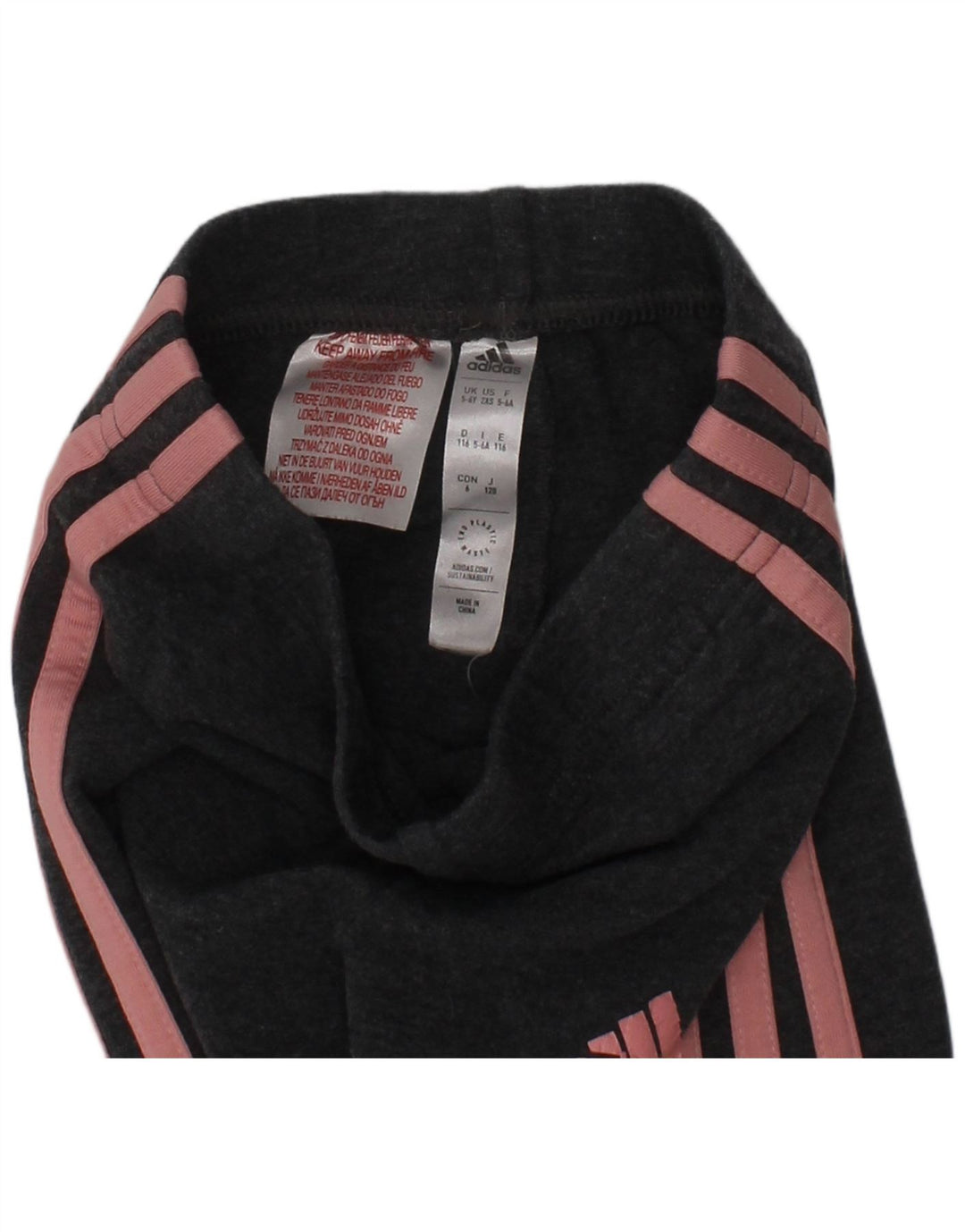 Leggings Adidas Menina 5-6 Anos Cinza Algodão