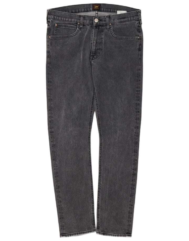 Lee Mens Luke Slim Jeans W33 L30 Cinza Algodão