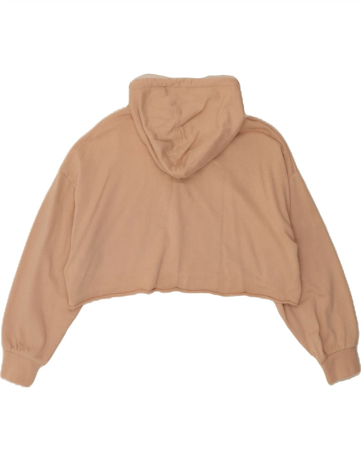 LEVI'S Womens Oversized Crop Graphic Hoodie Jumper UK 10 Small Pink Cotton Vintage Levi's and Second-Hand Levi's from Messina Hembry 
