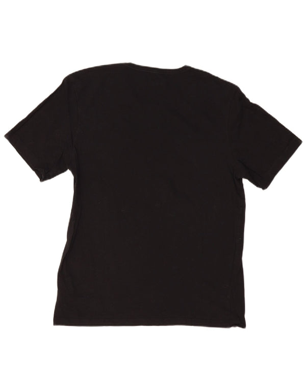 Camiseta feminina HUGO BOSS UK 14 grande algodão preto