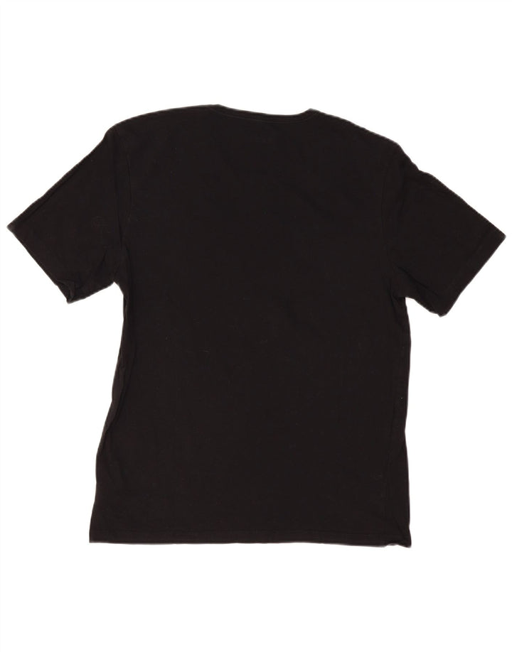 Camiseta feminina HUGO BOSS UK 14 grande algodão preto