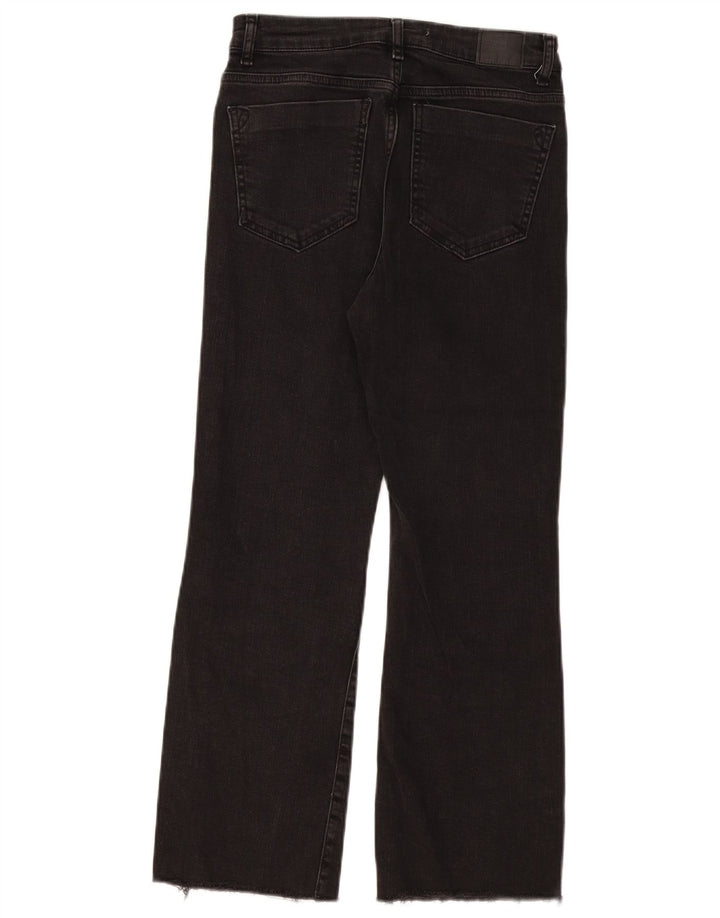 Calça jeans reta feminina Zara EU 38 pequena W28 L26 preta
