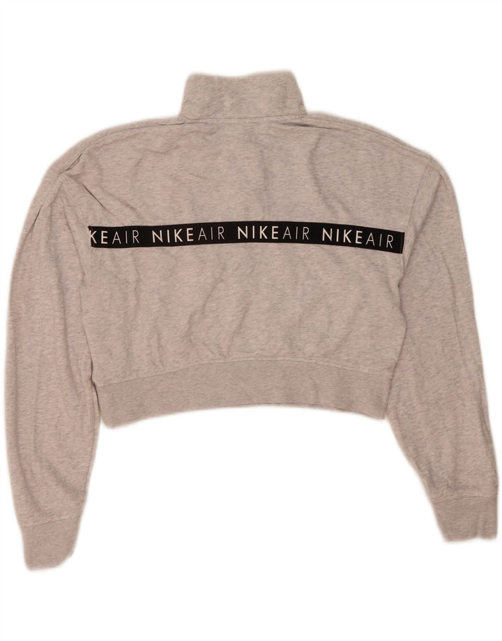 Nike feminino Nike Air Graphic moletom jumper UK 14 cinza médio