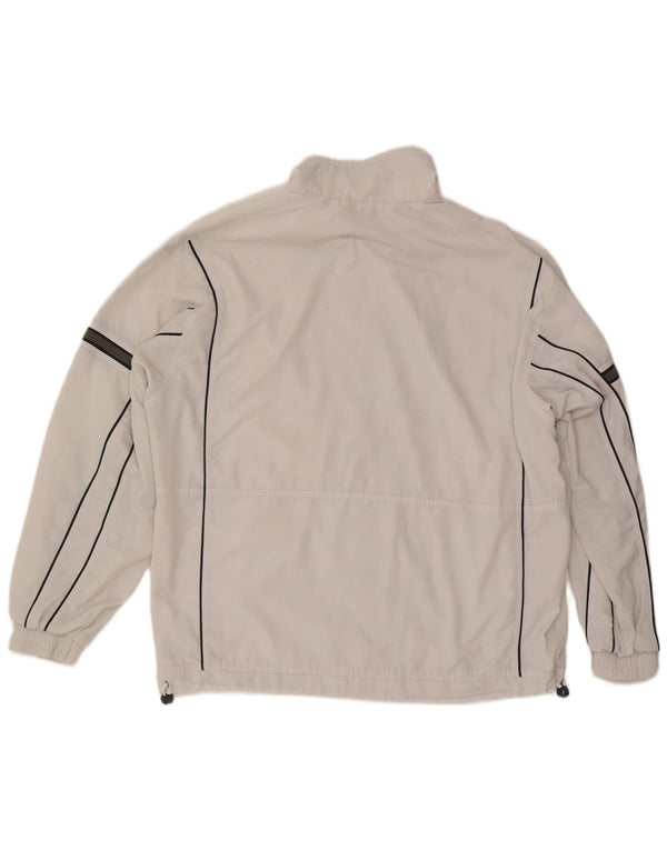 Lotto Mens Treino Top Jaqueta XL Poliéster Listrado Branco