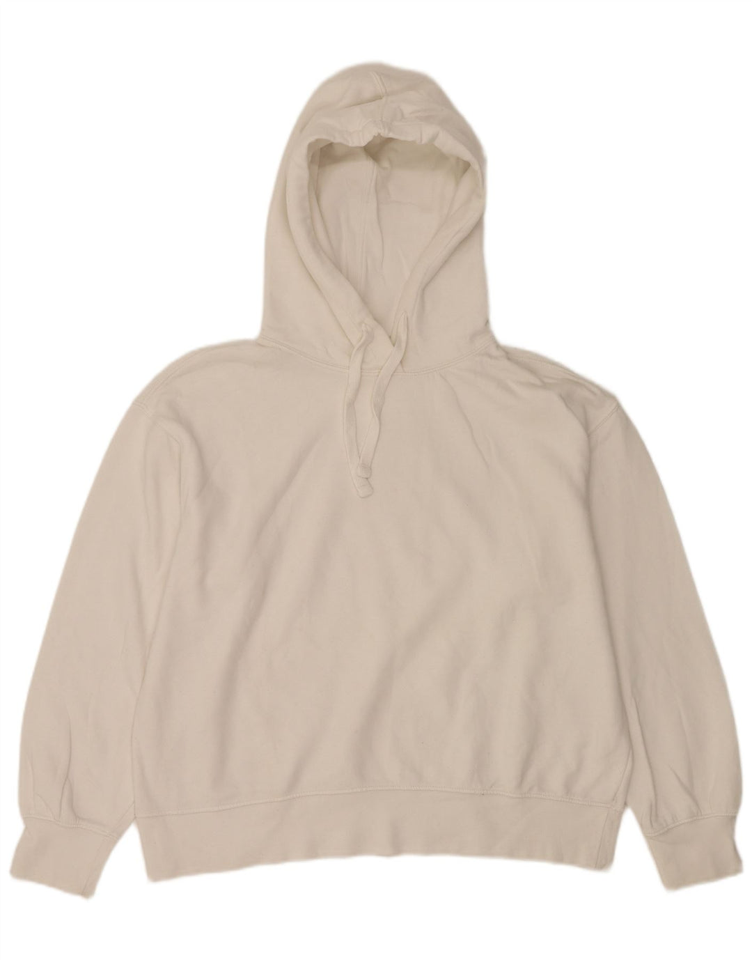 Zara Womens Oversized Hoodie Jumper Reino Unido 16 Grande Branco