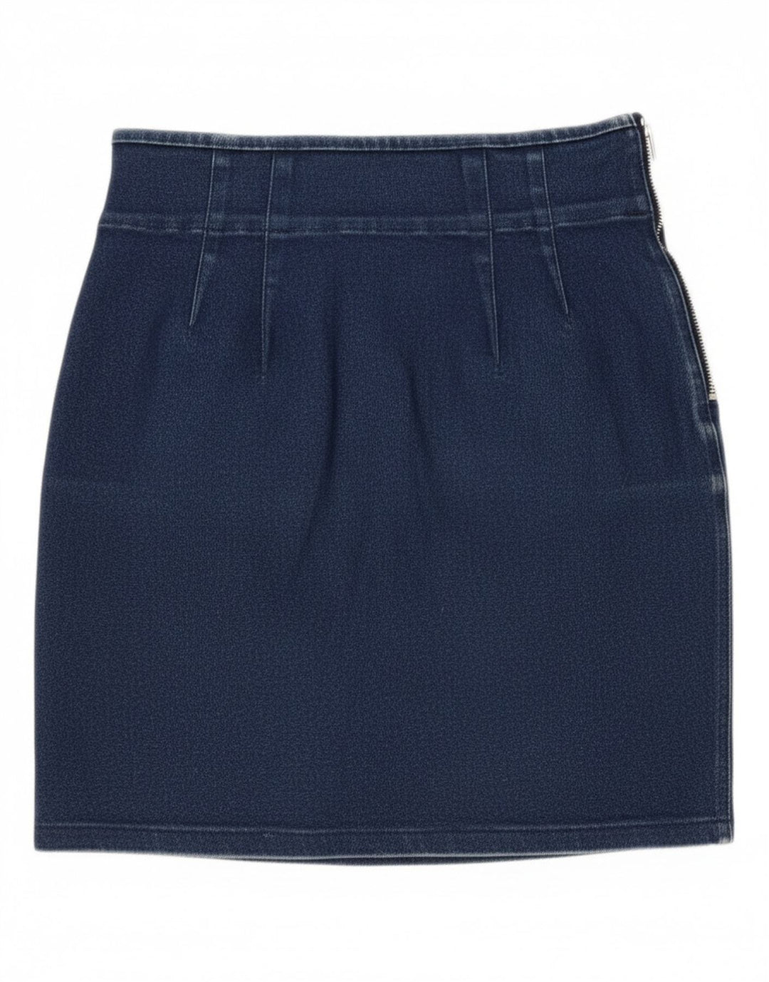 Saia jeans feminina Kappa W26 pequena azul
