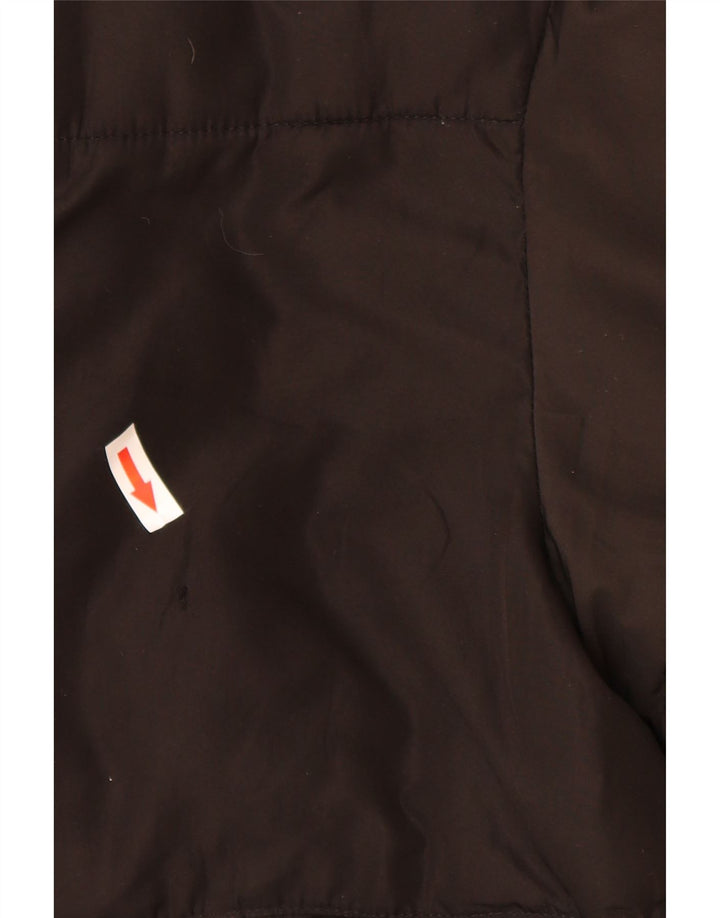 Jaqueta acolchoada superdimensionada feminina Zara UK 10 poliéster preto pequeno