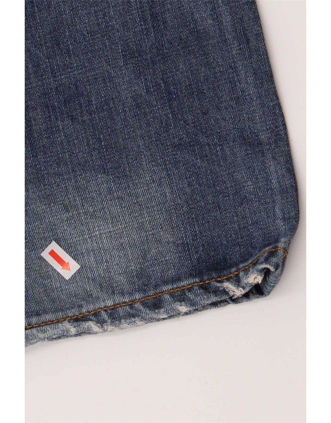 Lee Mens Knox Distressed Straight Jeans W38 L32 Azul Algodão