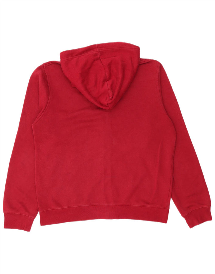 Zara Suéter masculino com capuz e zíper grande vermelho