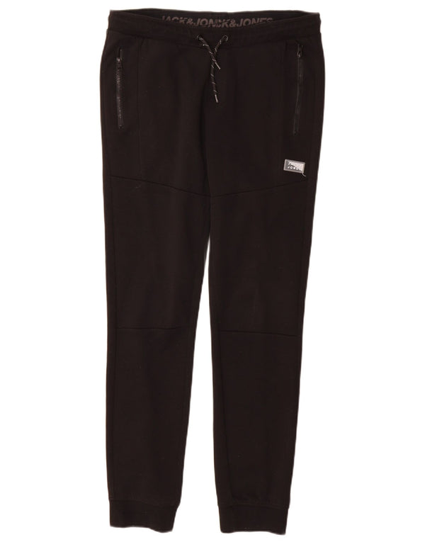 Jack & Jones Meninos Calças de treino Joggers 13-14 anos Poliéster preto