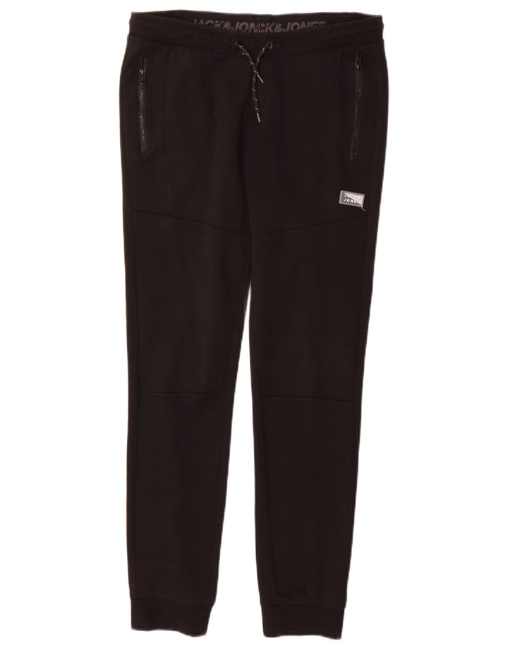 Jack & Jones Meninos Calças de treino Joggers 13-14 anos Poliéster preto