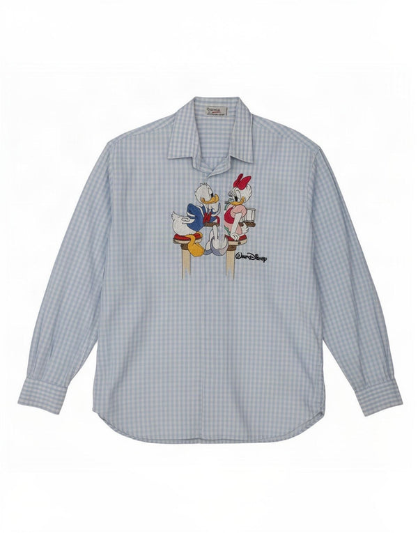Emmanuel Schvili Camiseta feminina Disney Graphic UK 16 Grande Gingham Azul