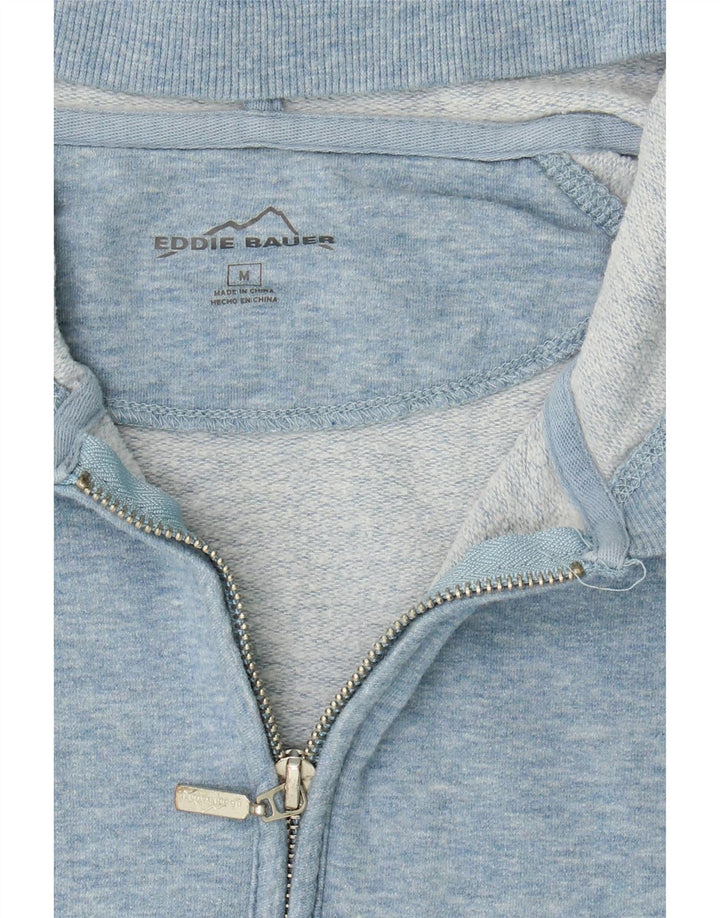 EDDIE BAUER Womens Zip Hoodie Sweater UK 14 Medium Blue Cotton Vintage Eddie Bauer and Second-Hand Eddie Bauer from Messina Hembry 