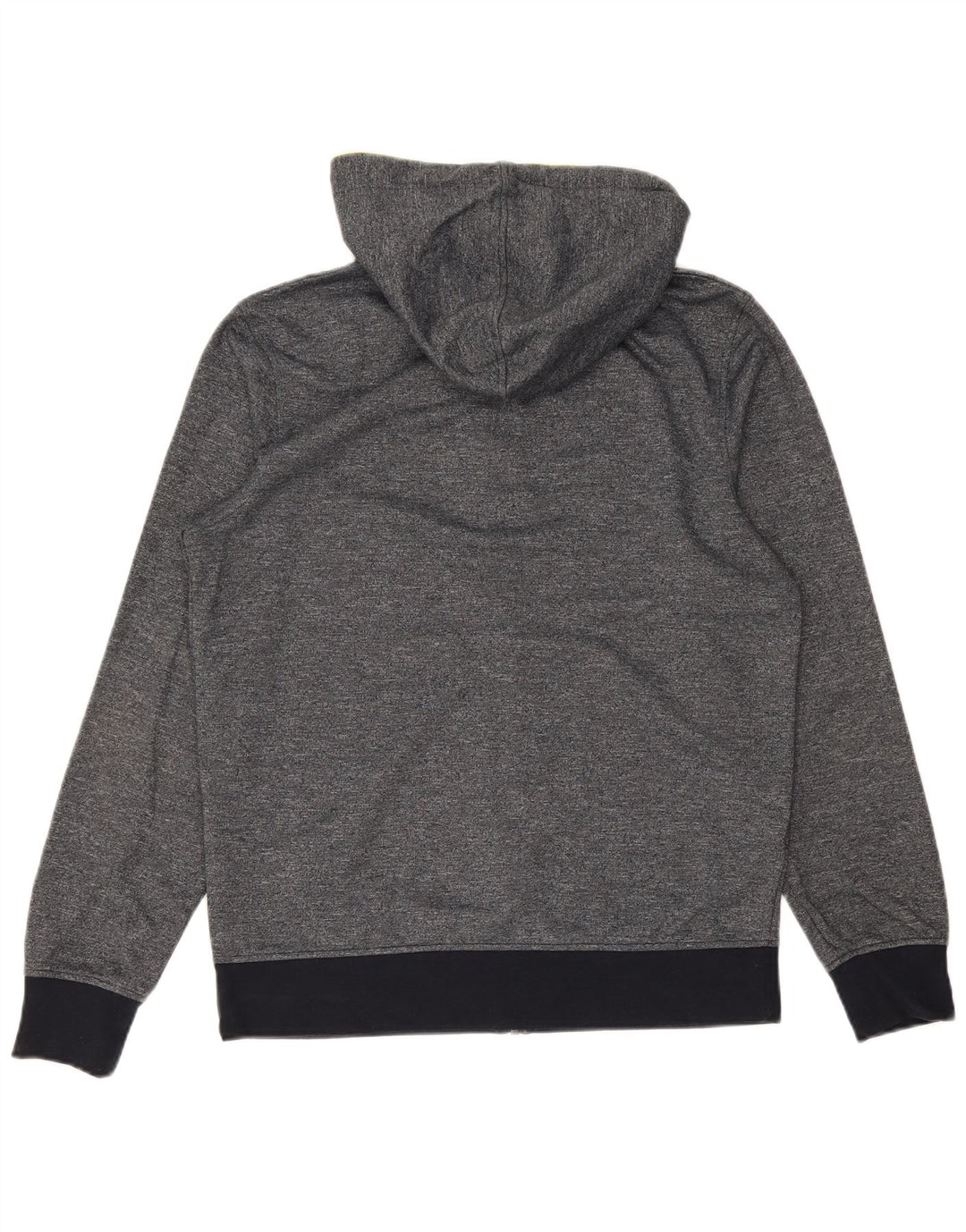 Suéter masculino Jack & Jones com capuz e zíper cinza médio algodão manchado