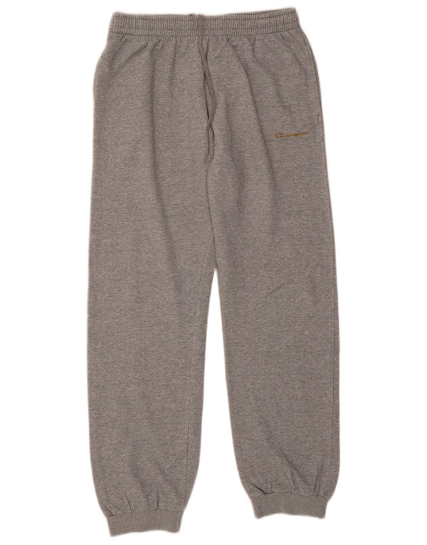 Calça de treino masculina Champion Joggers XL cinza manchado de algodão