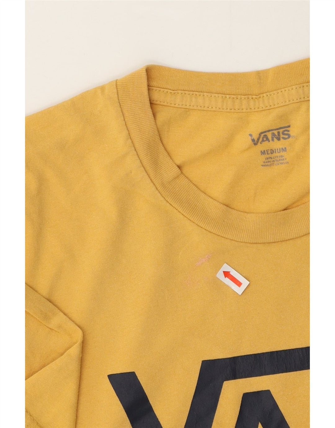 Camiseta Vans Masculina Graphic Top Médio Algodão Amarelo