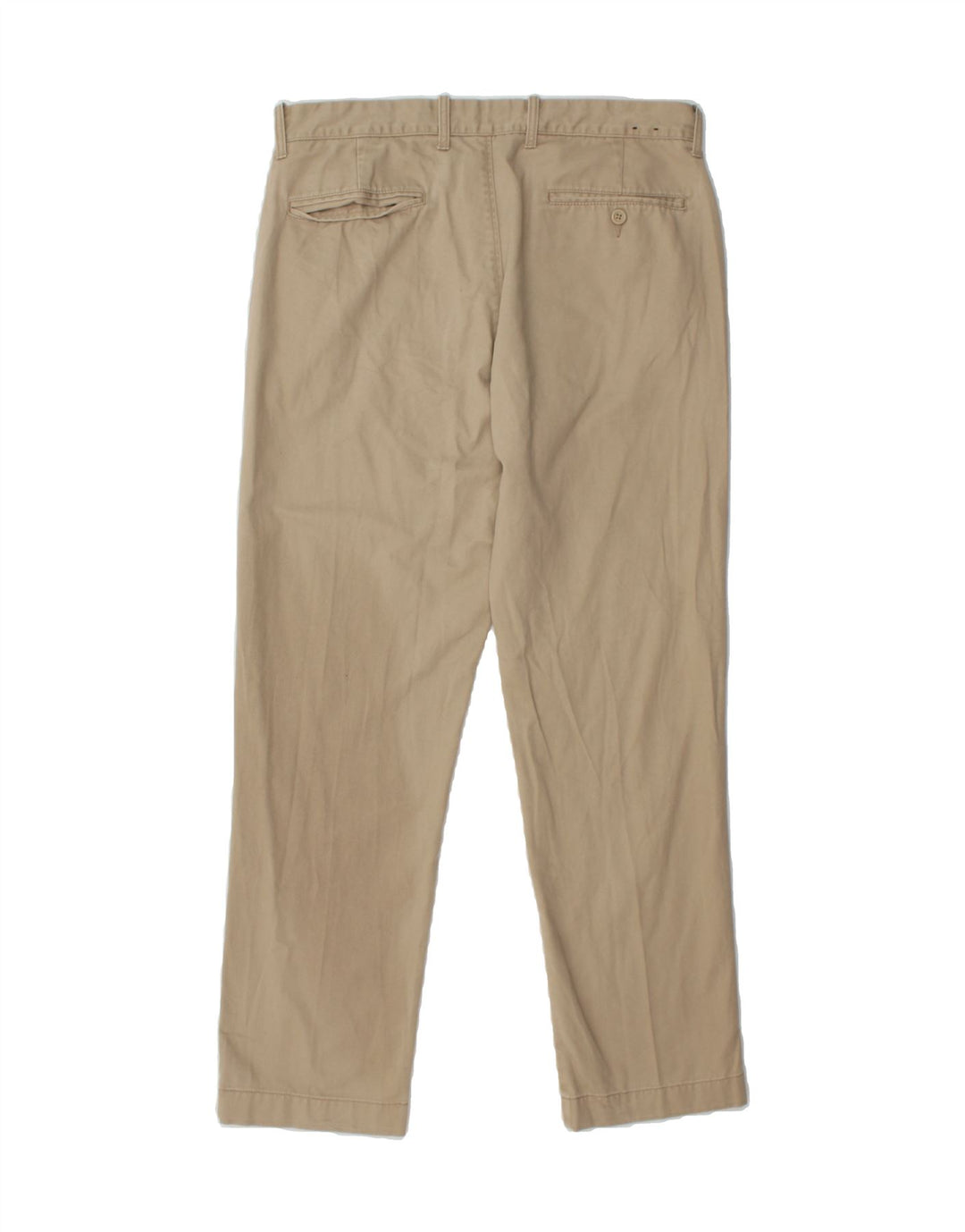 J. CREW Mens The Sutton Slim Chino Trousers W32 L30 Beige Cotton Vintage J. Crew and Second-Hand J. Crew from Messina Hembry 