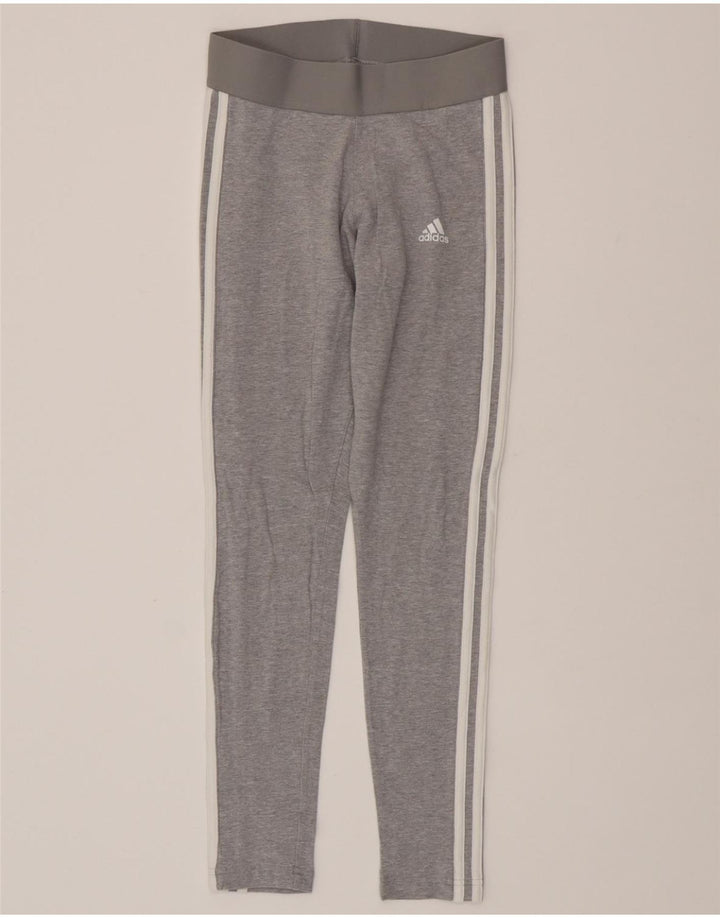 Leggings ADIDAS Femininas UK 4/6 XS Cinza