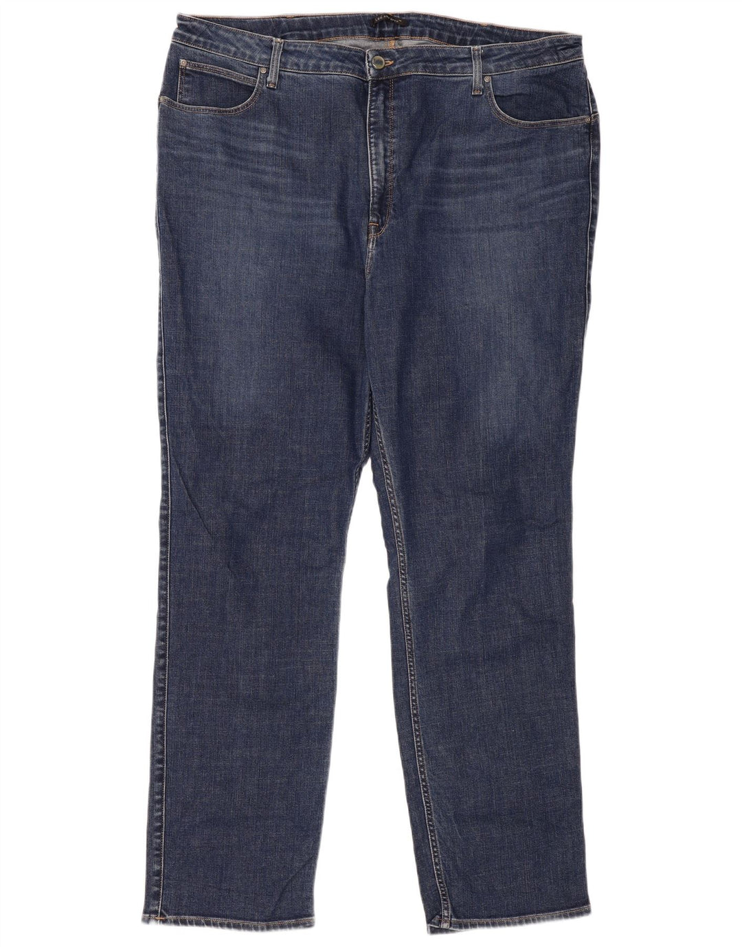 Jeans retos femininos Lee W42 L33 algodão azul marinho