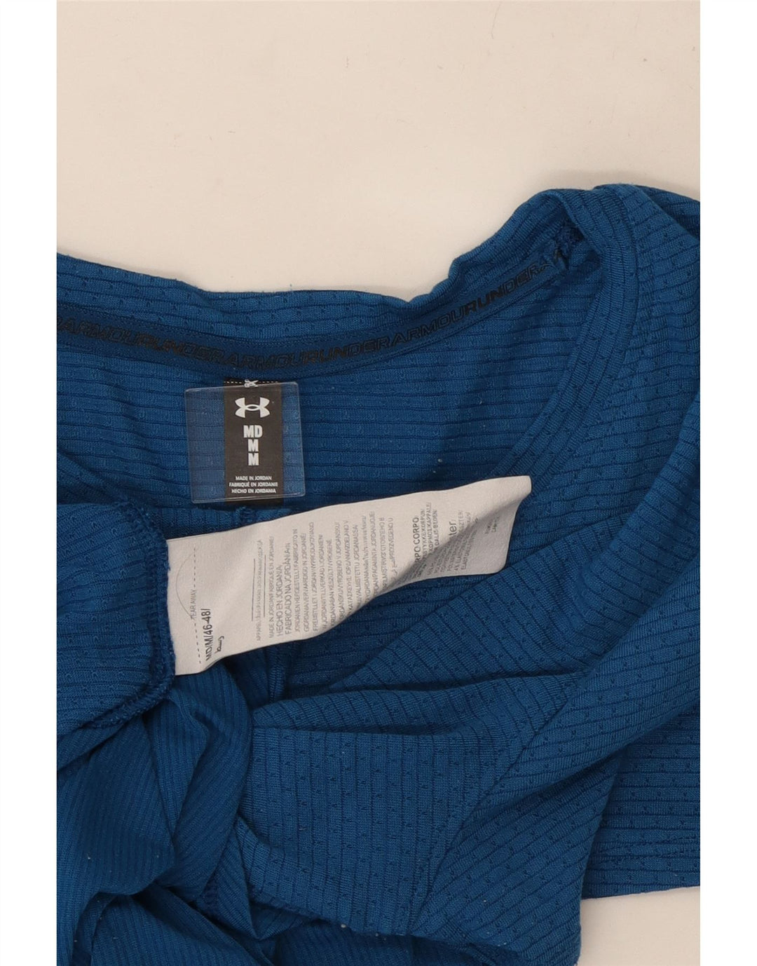 Camiseta feminina UNDER ARMOUR UK 14 poliéster azul médio