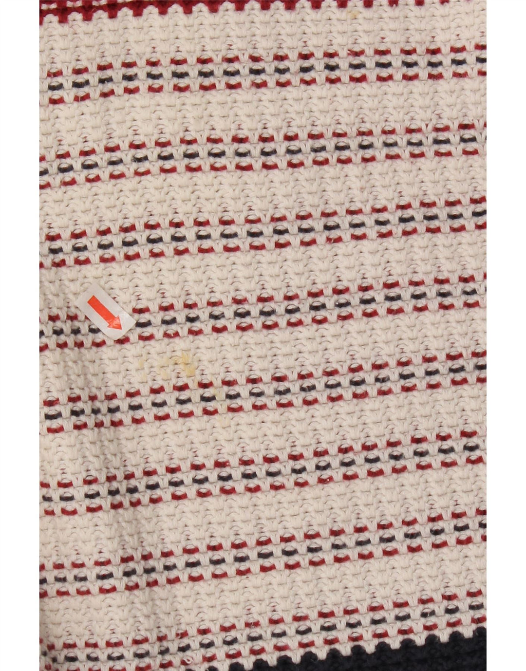 Tommy Hilfiger Suéter masculino com gola redonda, grande listrado multicolorido