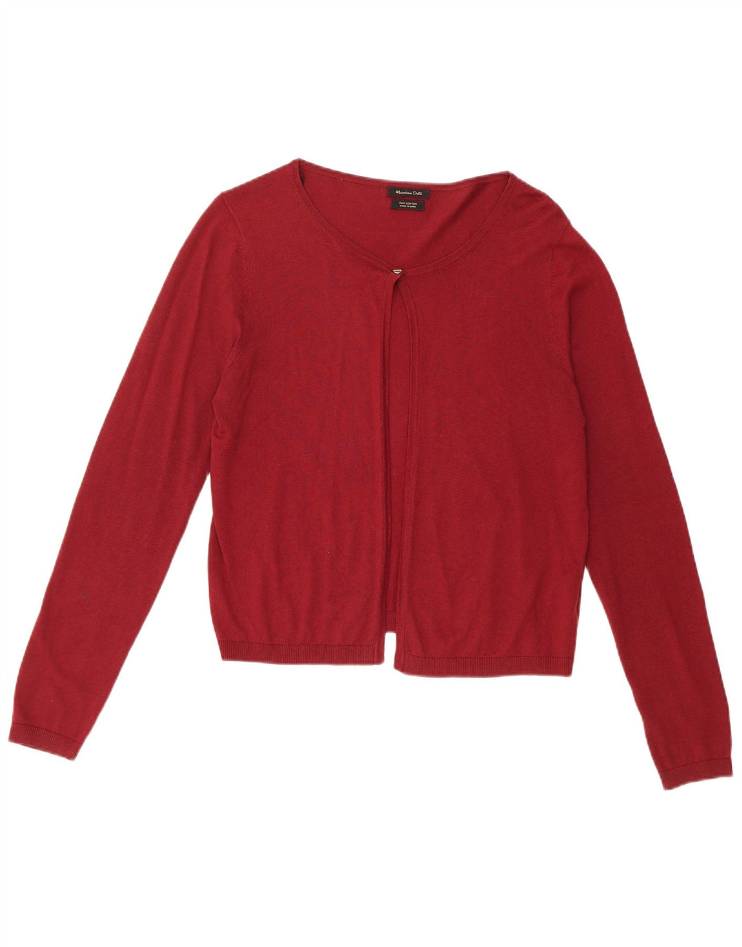 Massimo Dutti Bolero Jumper feminino Reino Unido 14 médio Borgonha seda