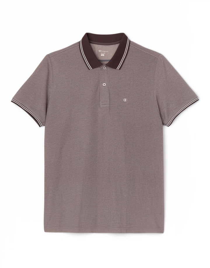Camisa polo masculina Champion Easy Fit grande cinza