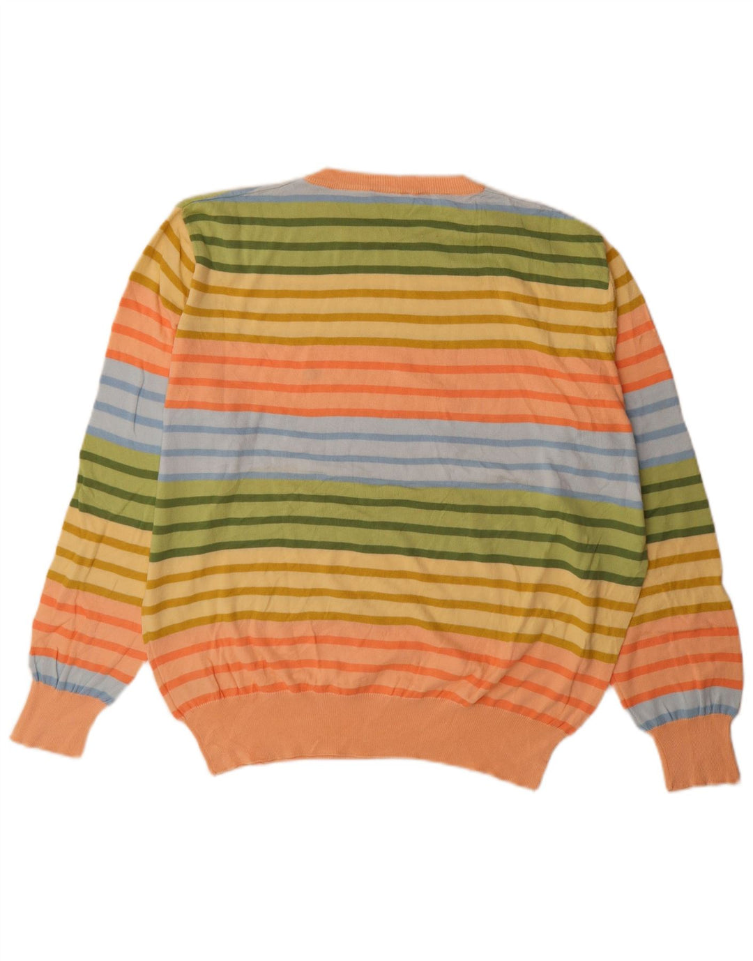 Suéter masculino Brooksfield com gola redonda IT 56 XL listrado multicolorido