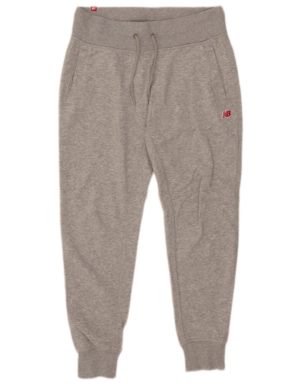 Calça esportiva feminina New Balance Crop Joggers UK 14 cinza médio