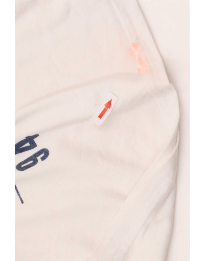 Camiseta gráfica masculina DC Top médio branco