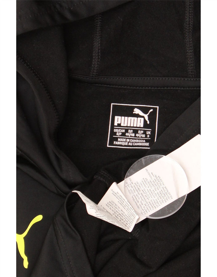 PUMA Mens Hooded Top Manga Longa Pequeno Poliéster Preto