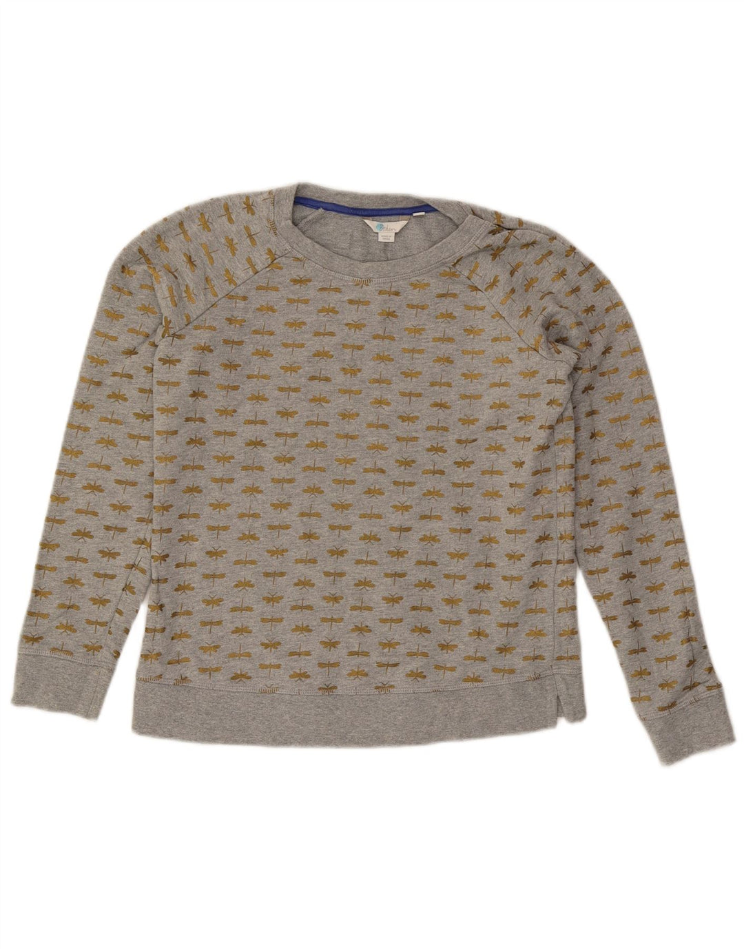 Suéter feminino Boden com estampa abstrata e oversized Reino Unido 6 XS cinza