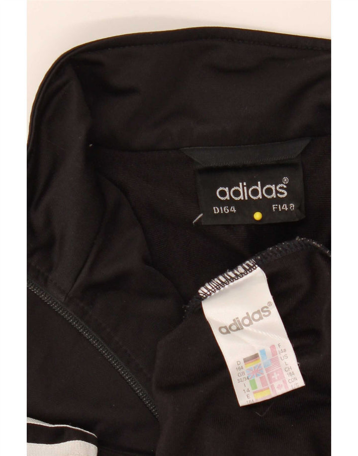 Casaco de treino Adidas Boys 13-14 anos preto poliéster