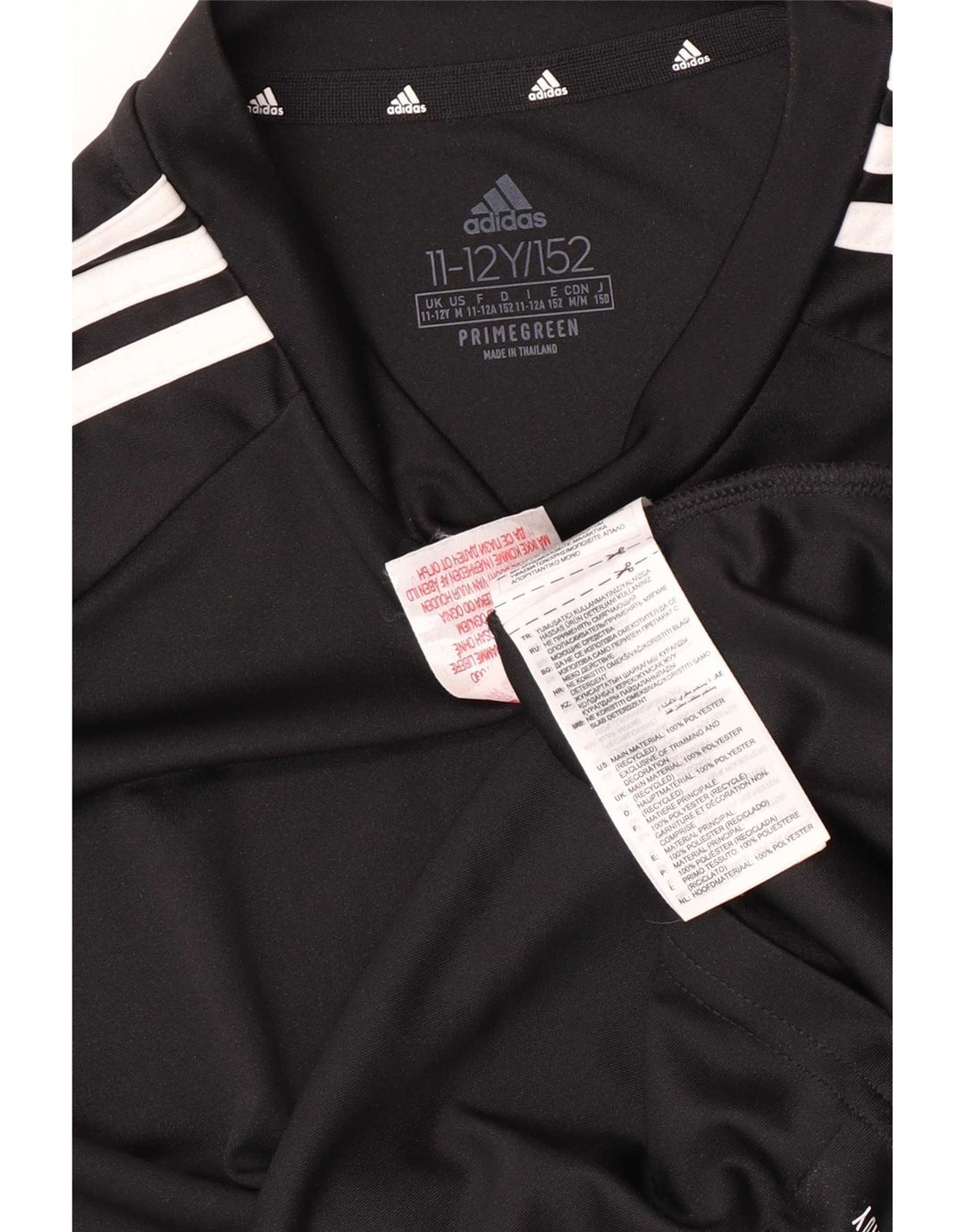 Camiseta Adidas Boys Aeroready Regular Top 11-12 Anos Preto Poliéster