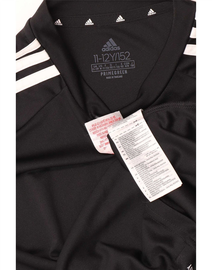 Camiseta Adidas Boys Aeroready Regular Top 11-12 Anos Preto Poliéster