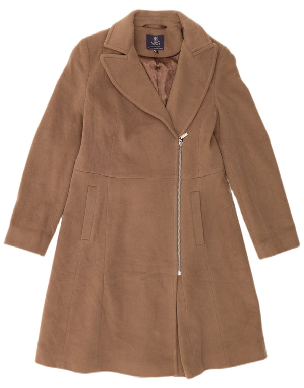 Sobretudo feminino Marks & Spencer Reino Unido 10 lã bege pequena