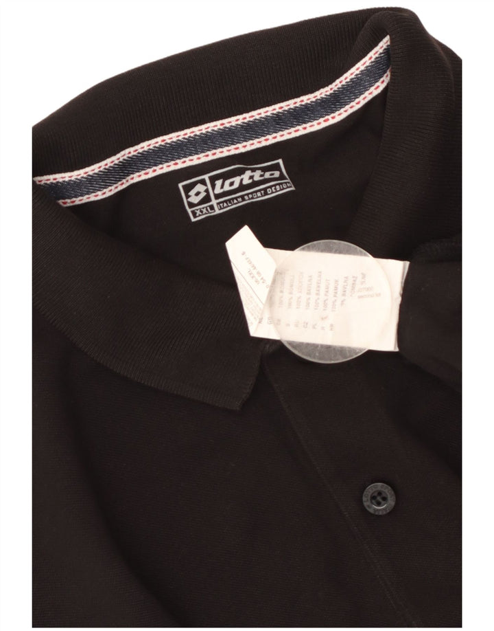 Camisa polo masculina Lotto 2XL algodão preto