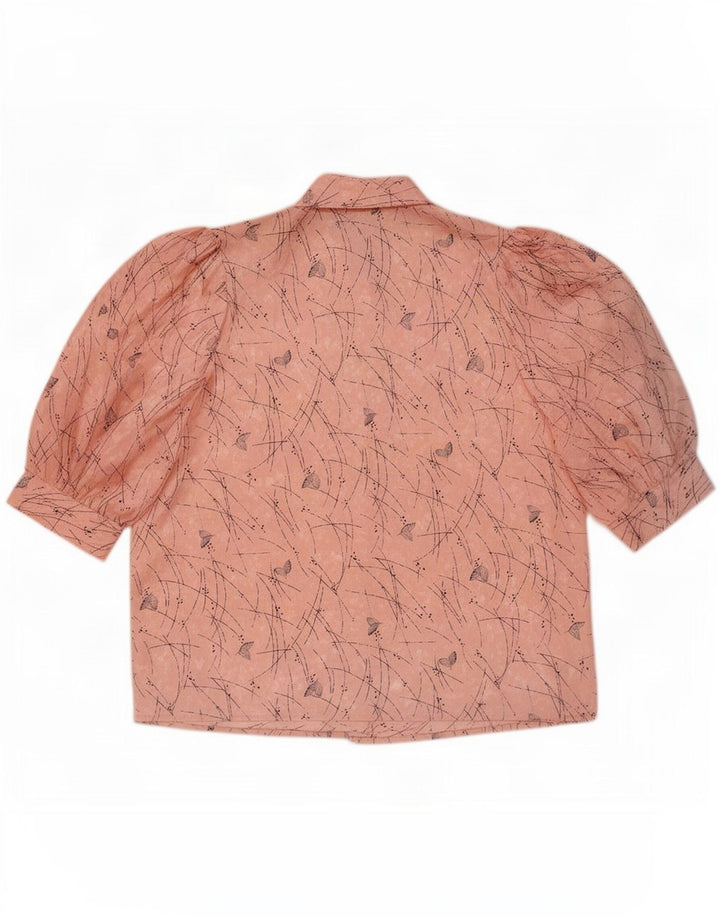Blusa feminina Canda com estampa abstrata de manga curta UE 42 grande rosa
