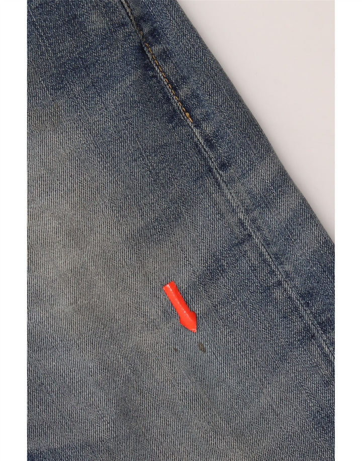 Calça jeans reta feminina Roy Rogers W29 L33 algodão azul