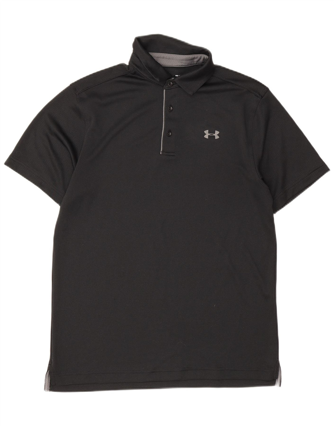 Camisa polo masculina Under Armour Heat Gear Loose Fit preta média