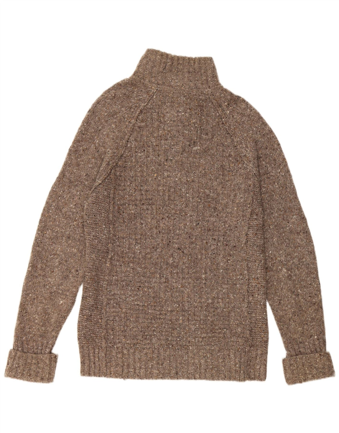 Suéter masculino FAT FACE com gola redonda e lã manchada cinza pequena