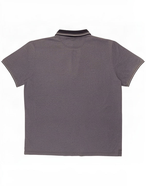Camisa polo masculina Champion 3XL algodão listrado azul