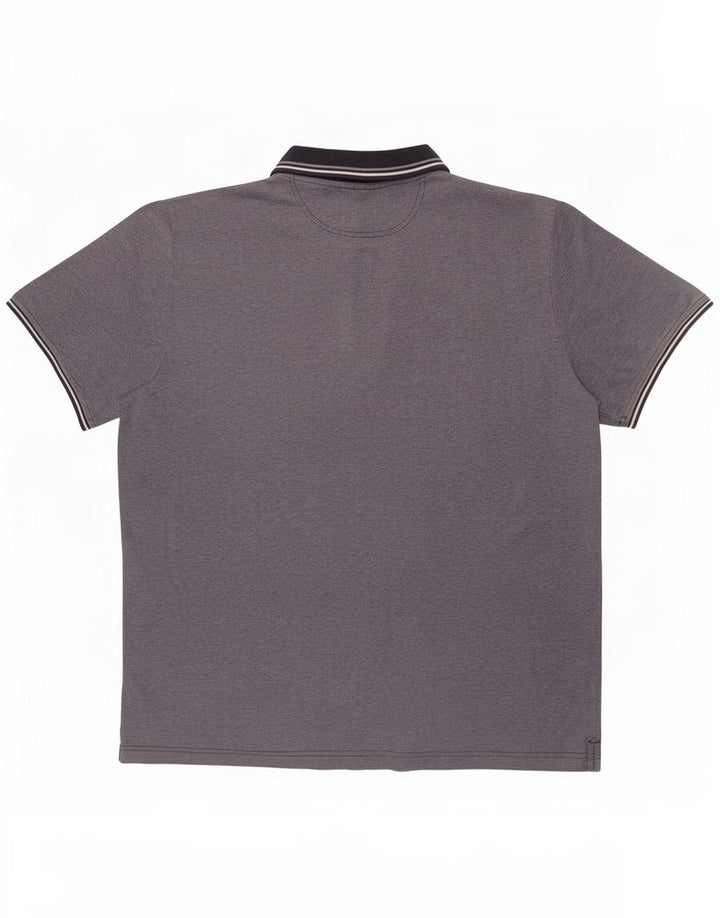 Camisa polo masculina Champion 3XL algodão listrado azul