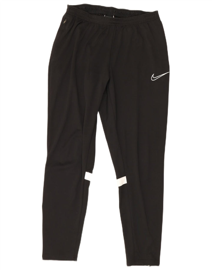 Calça de treino masculina Nike Dri Fit grande poliéster colorblock preto