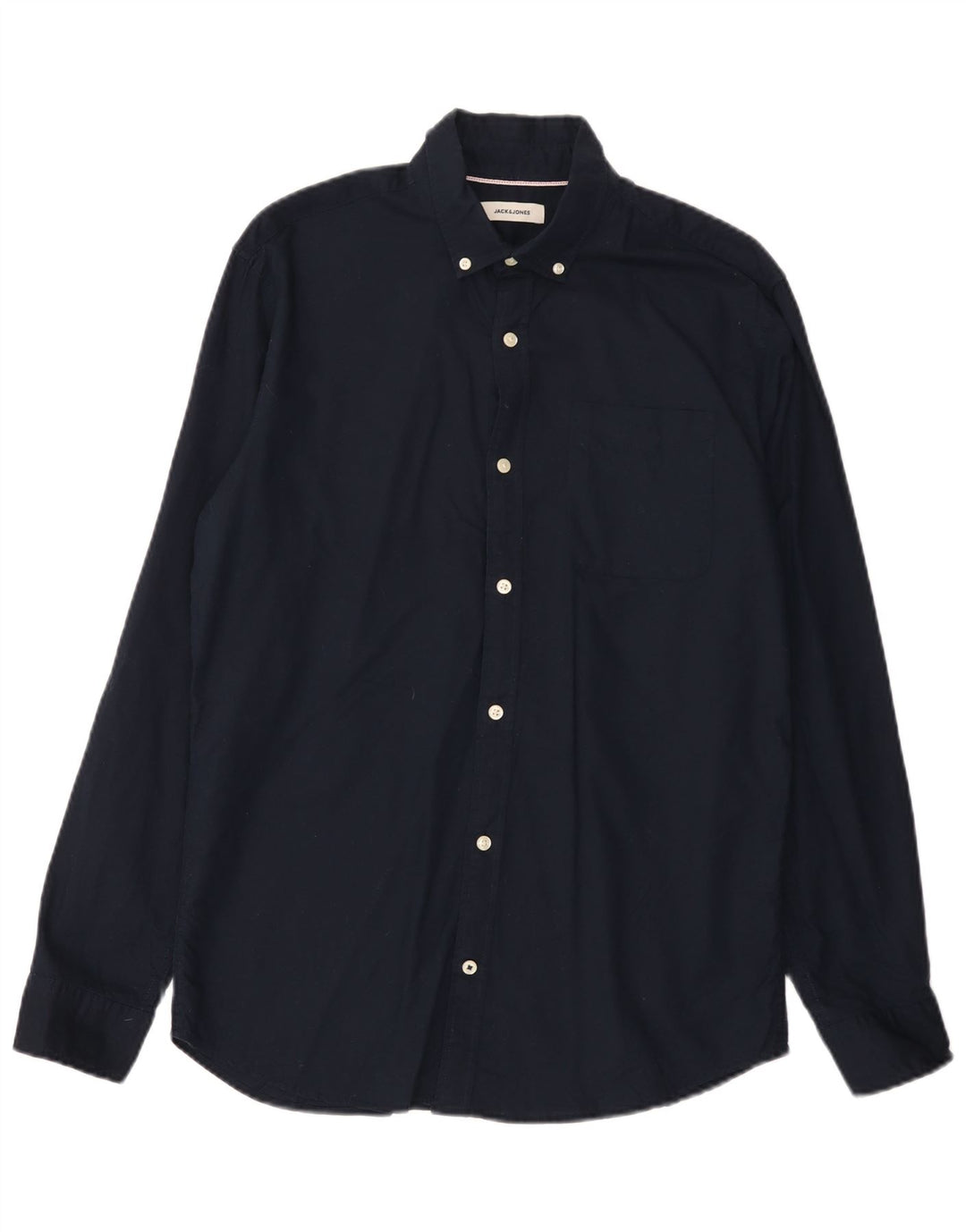 Camisa masculina Jack & Jones grande algodão azul marinho