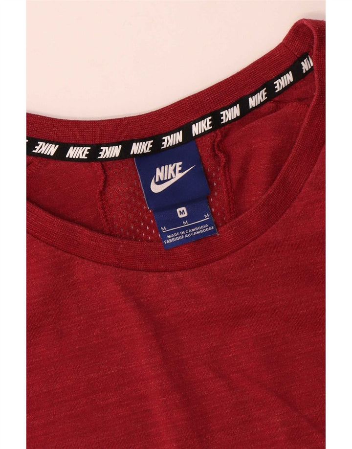 Camiseta masculina Nike Top médio vermelho manchado