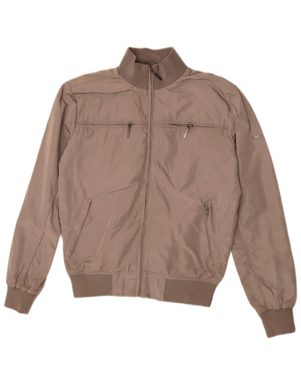 Jaqueta bomber masculina Best Company UK 38 poliéster cinza médio